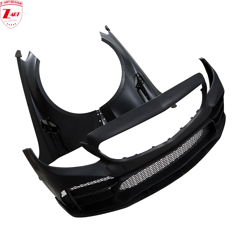 

Z-ART C class GTR Front Bumper for Mercedes W205 AMG GTR Looks Front Bumper +Front Fender for C Class Retrofit BodyKit 2015-2019