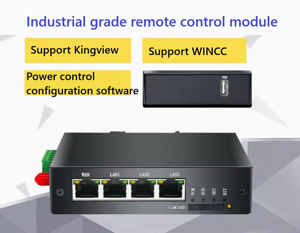 PLC remote control module USB network port serial port download program HJ8500 monitoring and debugging
