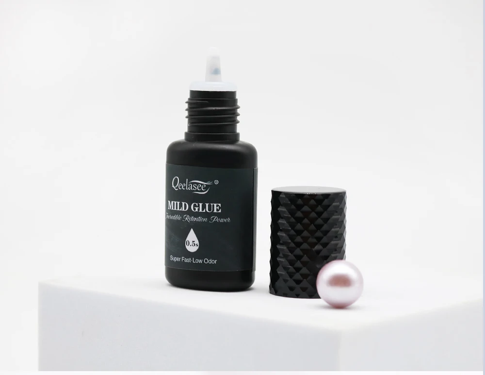 Qeelasee Wimpernkleber, 0,5 s, schnell trocknend, professioneller Wimpernverlängerungskleber, wasserfest, mild, langlebig, Make-up-Werkzeug, Wimpernkleber – Detail 18