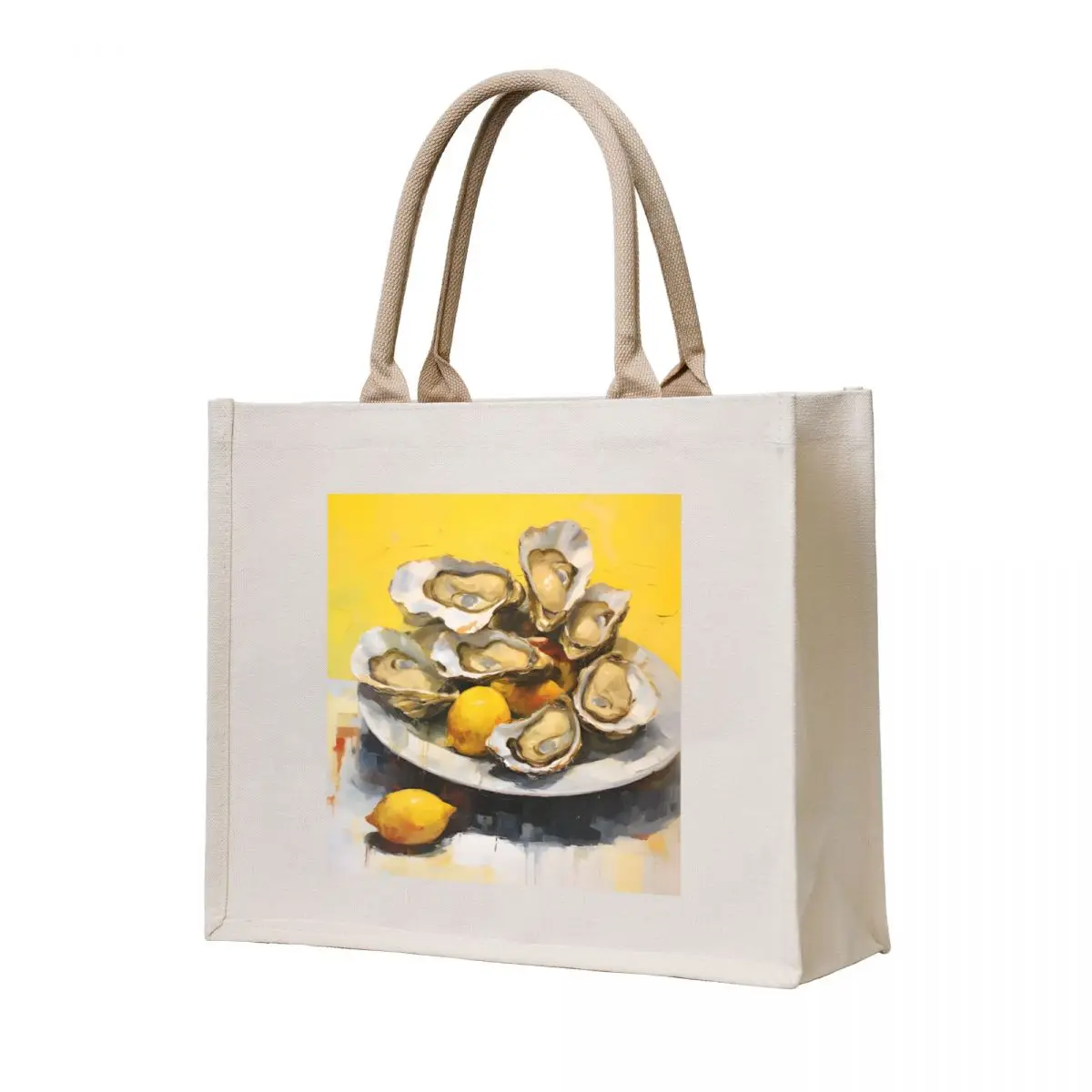

Oysters Tote Bag foldable reusable bag hand bag Canvas