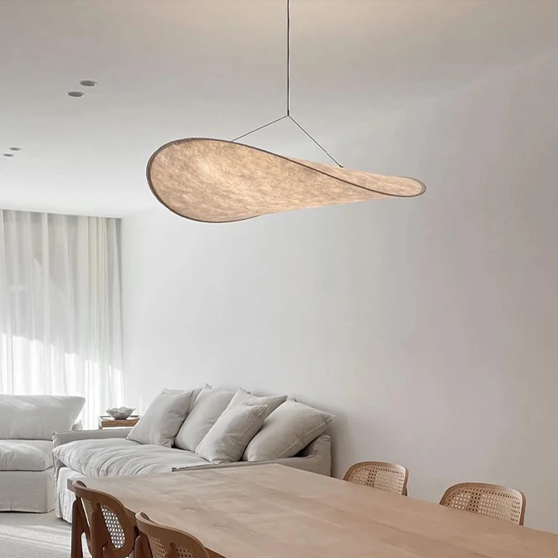 

Nordic Minimalist Pendant Lamp Indoor LED Lustre Chandelier Living Room Bedroom Home Decoration Lamp White Round Hanging Light