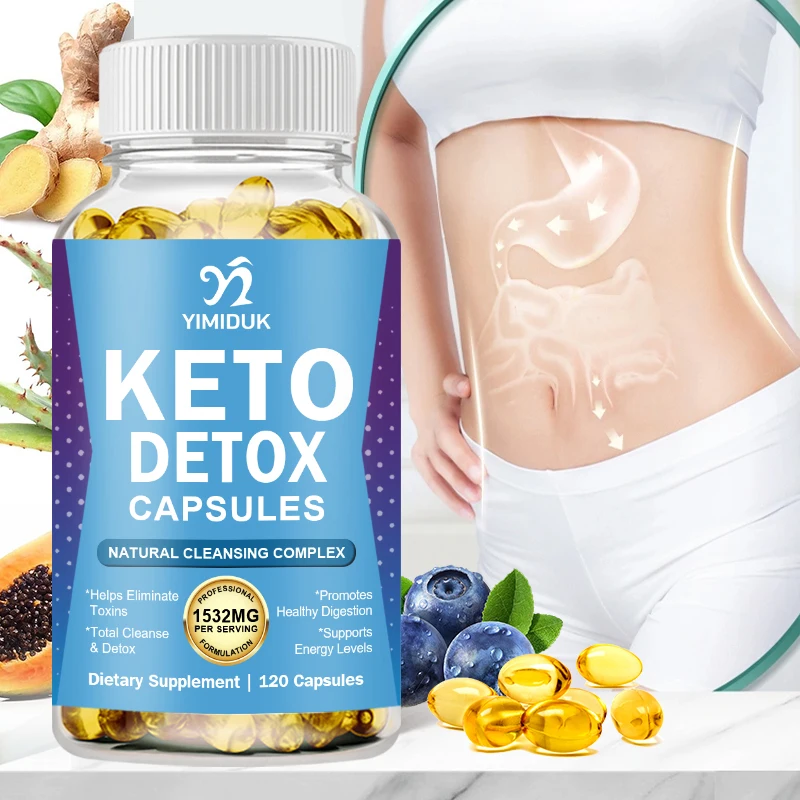

Капсулы Keto Detox, быстросъемные капсулы для похудения Extra Strength Detox Slim Keto BHB для женщин и мужчин — энергия и фокусировка