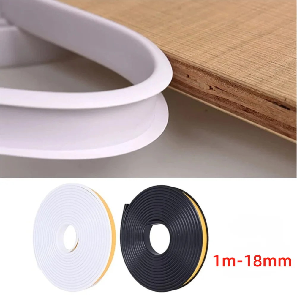 1M 18mm Width U Shaped Edge Guard Flexible Veneer Edge Furniture Edging Strip Sealing Tape Protector Trim TPE Edgeband Tape