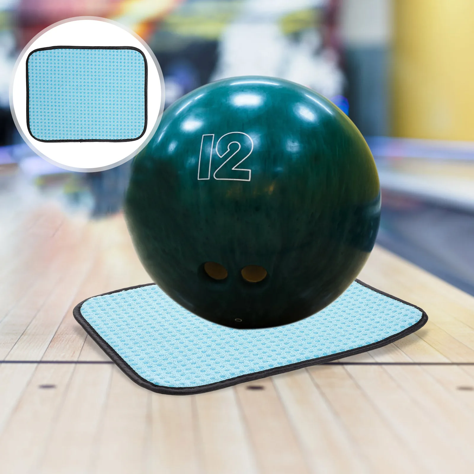 

Professional Microfiber Bowling Cleaning Towel Pad Reusable Portable Ball Cleaner Accessory Supply Lightweight Scratch-Free