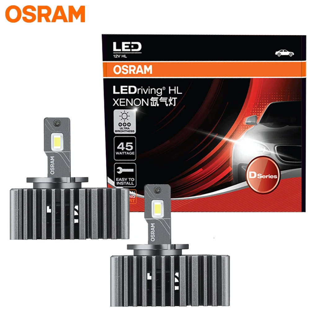 OSRAM 166540CW LEDriving XENON D5S LED Car Headlight HID 12/24V 45W 6000K White Canbus Free LED Bulb Replace Xenon Lamp,1PAIR