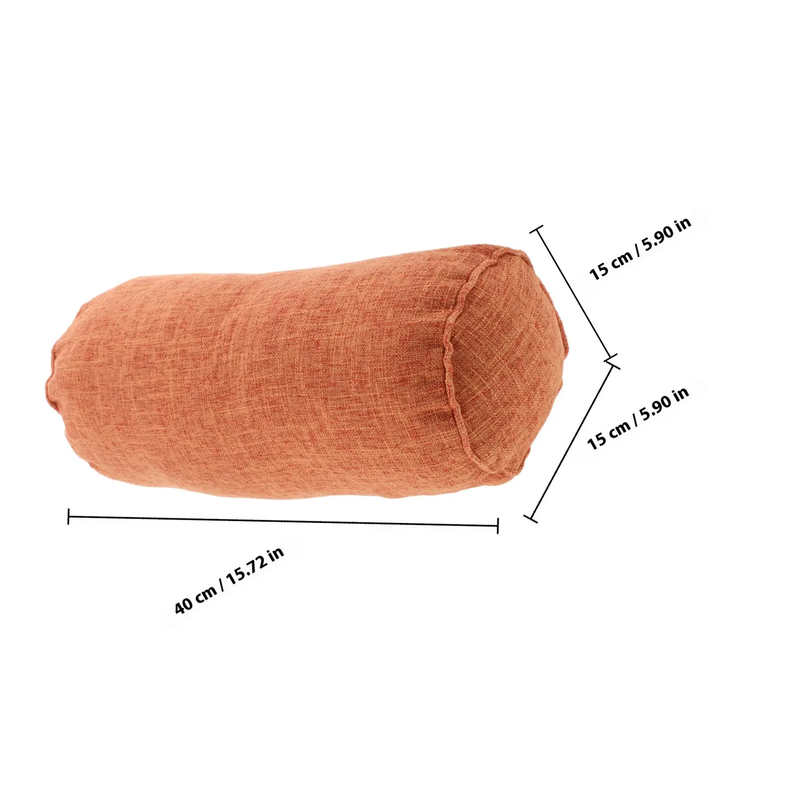 Yoga Neck Cushion Cervical Throw Pillow Removable Cover Round Long Cylinder Pillow for Neck Alignment Leg Support Sleep