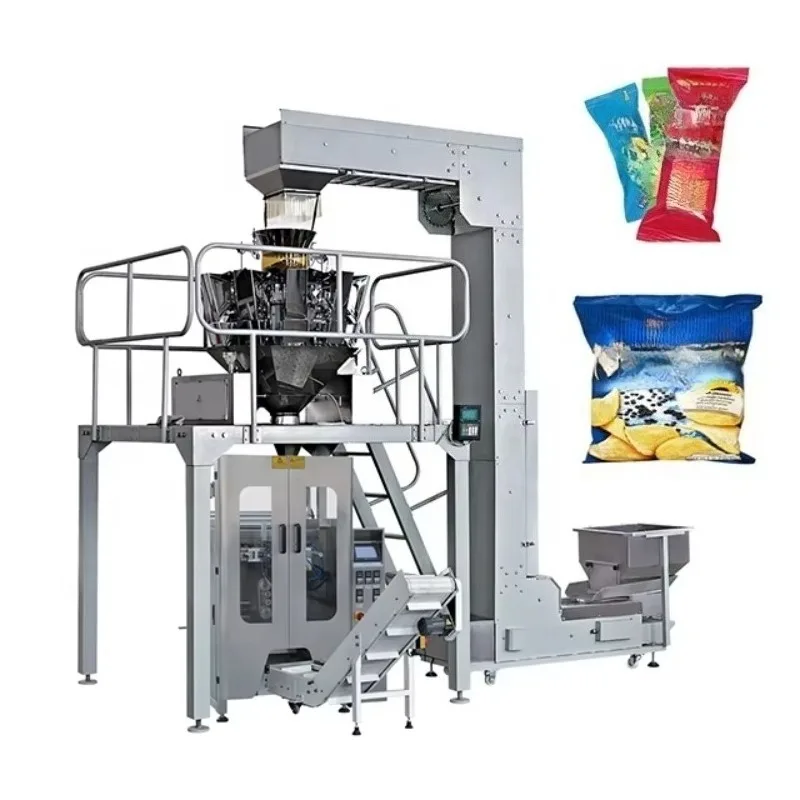 Customized High Accuracy Automatic Vertical Packaging Machine for Puffed Food Bag Filling Packing Sealing Equipment