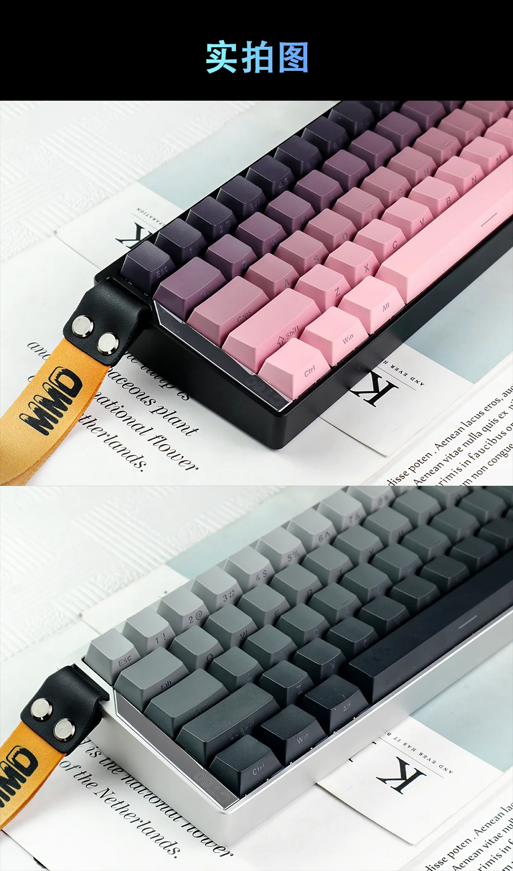 MMD CT60 Aluminum Alloy Mechanical Keyboard Shell Magnetic Axis CNC Precision Carving, Customized Support Top O-Ring Structure