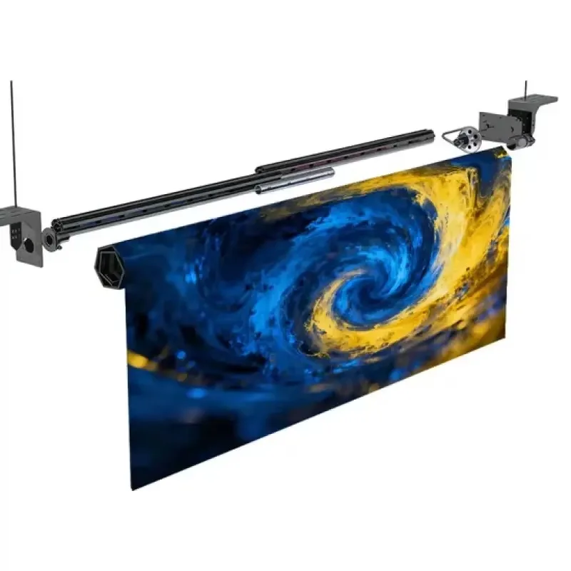 High Brightness Rollable LED Screen, IP65 Protection Grade, Flexible Rolling Panel for Indoor Mobile Display Use