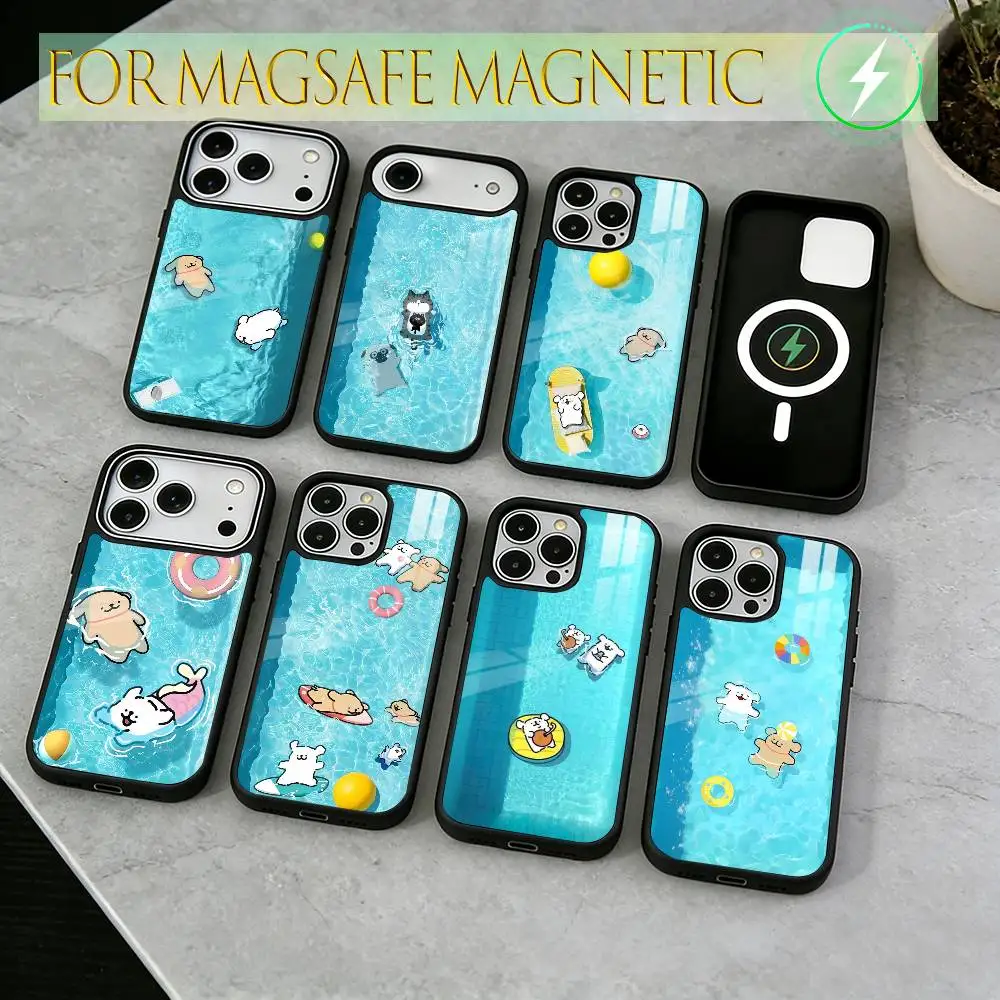 

Beautiful cartoon Phone Case For iPhone17,16,15,14,13,12,11 Plus,Pro Magnetic with Magsafe Wireless Charging