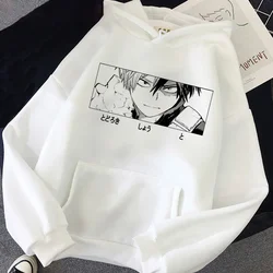 Harajuku Gothic Funny Japanese Anime Printed Men's Casual Hoodies Autumn Winter New Pullovers Round Neck Sweatshirts Tops Unisex