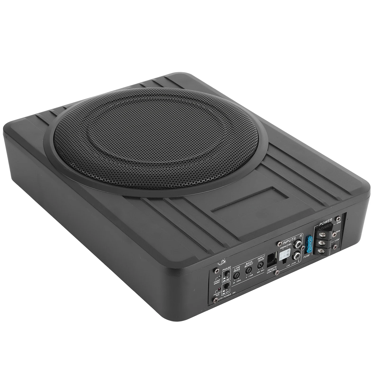 10in 12V 800W Under Seat Subwoofer Slim Audio Bass Speaker Clear Sound for Car Modification Car Stereo Under Seat Subwoofer