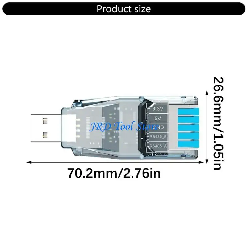 A2UD USB Port To RS485 Adapter With 3.3V 5V Output And Wide Temperature Ranges