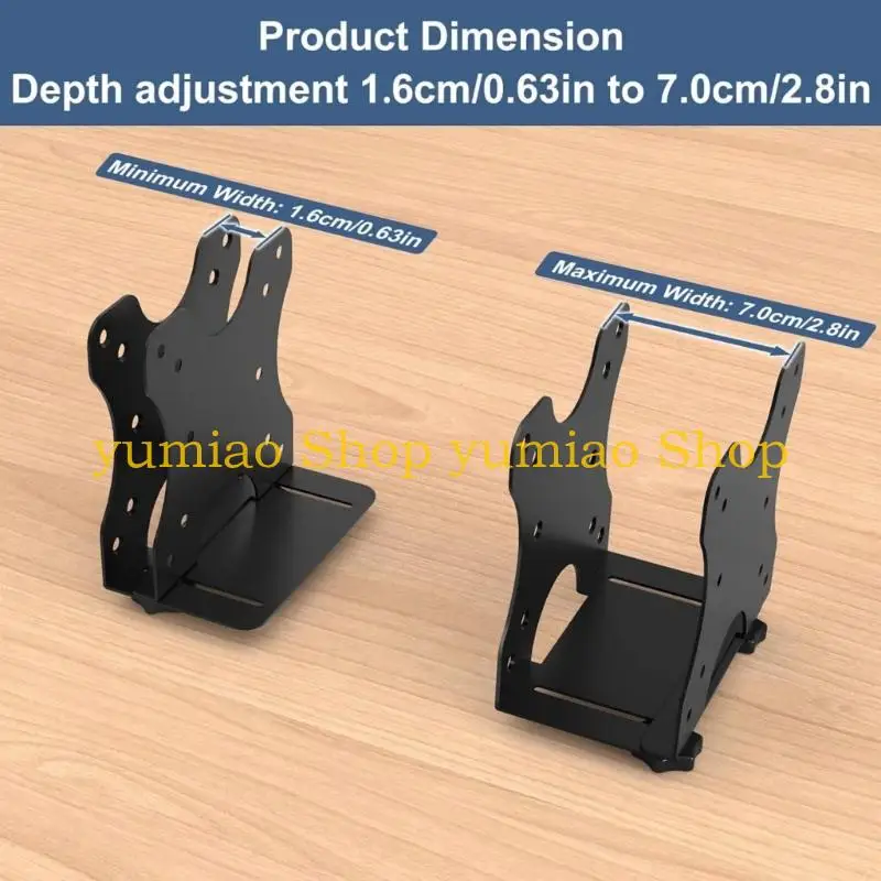 Soporte montaje para PC pequeño 587B, fácil instalación, ahorro espacio, soporte montaje en pared para cliente fino
