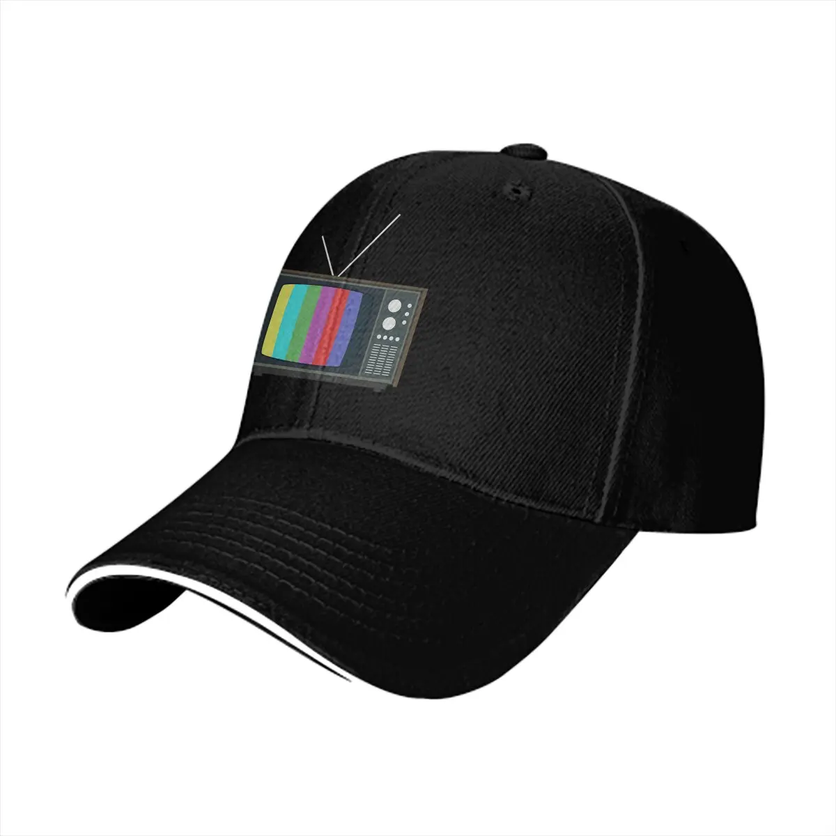 

New Men's And Women's Baseball Caps No Signal Old TV Truck Driver Hat Outdoor Sun Hat Creative gifts