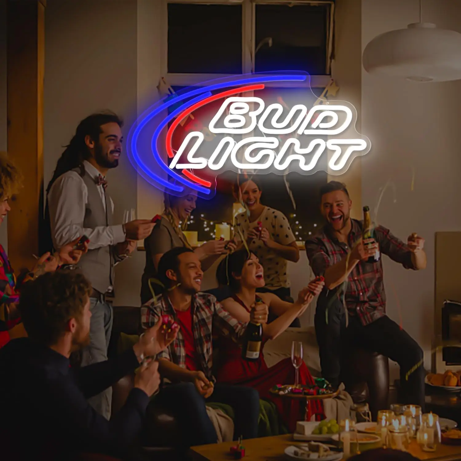 BUD LIGHT USB Powered Led Neon Sign Dimmable Neon Light Wall Decor For Room Decor Party Birthday Handmade Gift Pub Beer Club