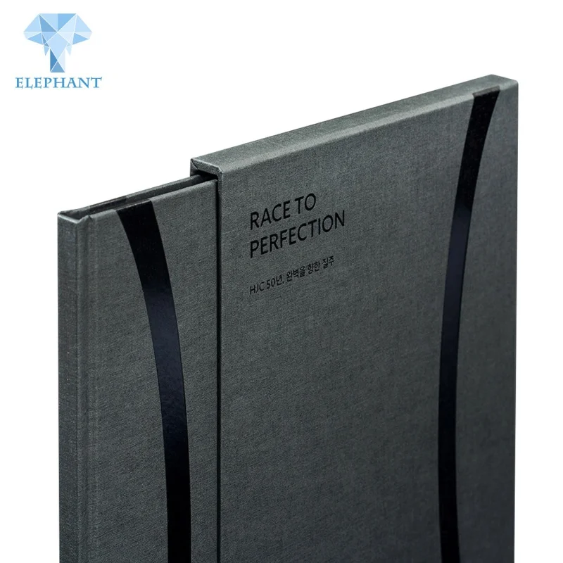 custom The China Factory Price Good Quality Custom luxury Printing Matte Black insert set Hardcover Book