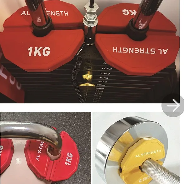 Portable opening counterweight 35mm aperture rubber barbell dumbbell kettlebell counterweight weight piece