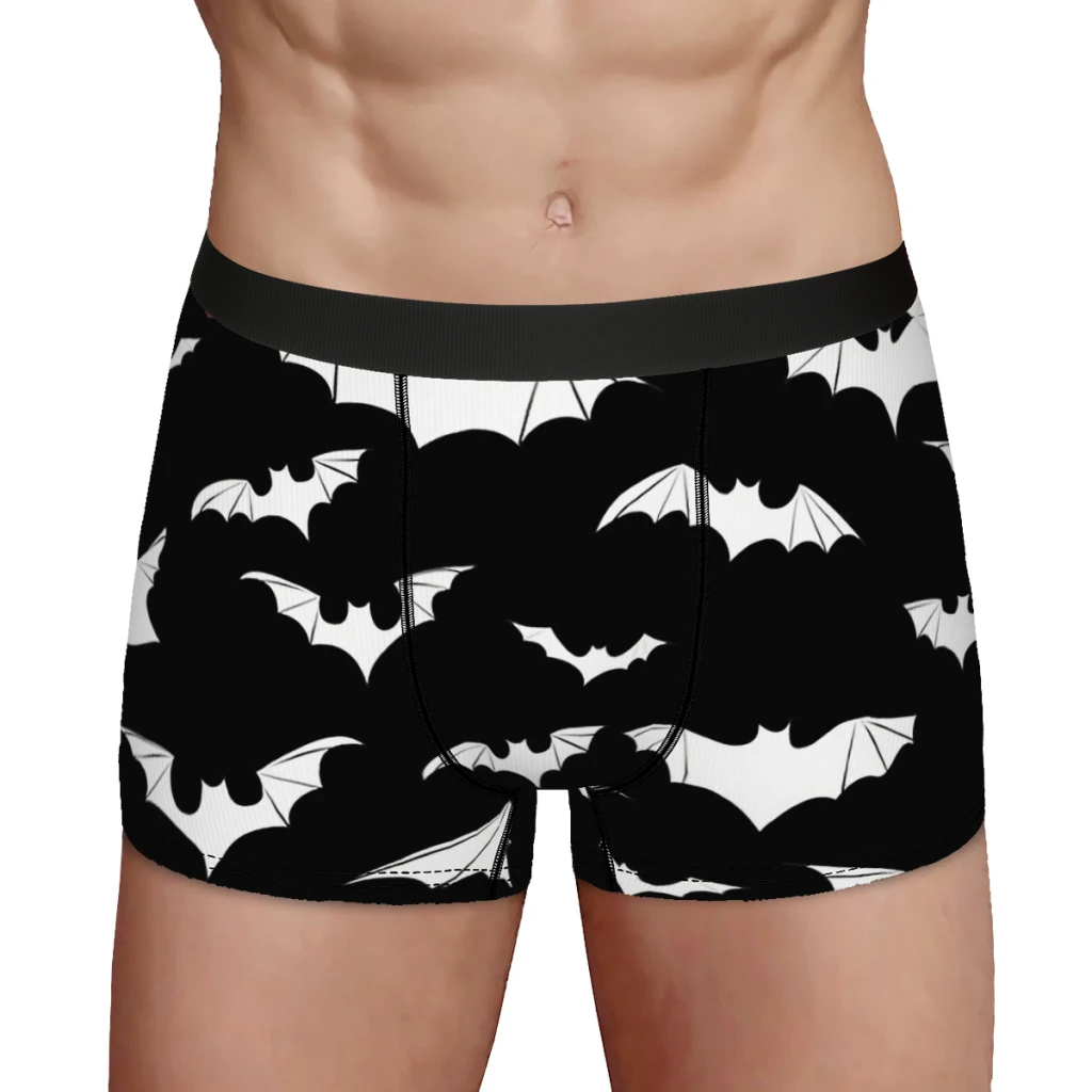 Spider Bat in Black Night Underpants Cotton Panties Male Underwear Ventilate Shorts Boxer Briefs