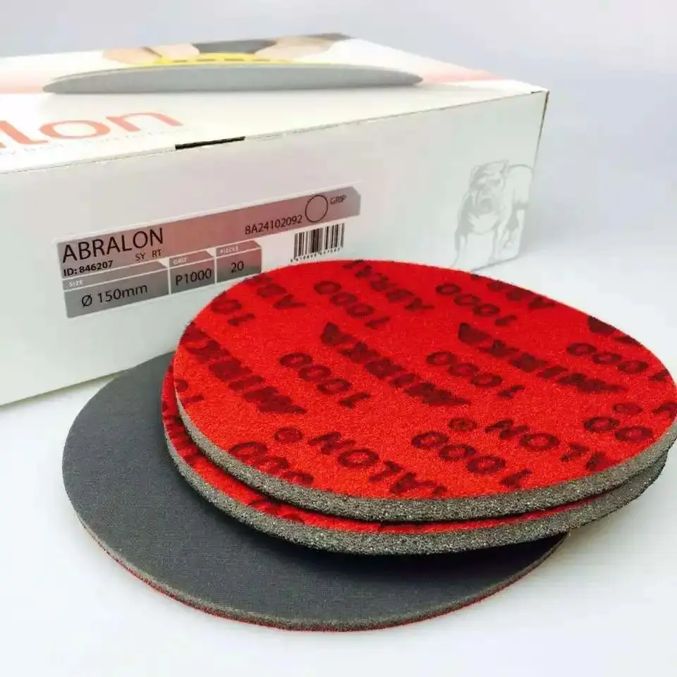 

Mirka Abralon Sanding discs Grinding Discs 6 Inch 150mm Sponge Hook and loop Car Paint Polishing Beauty Sandpaper