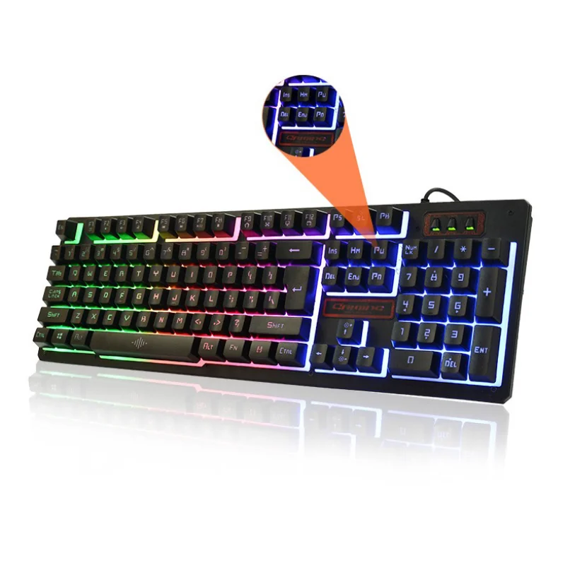 Imagem -05 - Loerss Jogo Mecânico Kit Teclado Backlit Teclado Wired Game Mouse Colorido Luz Gamer Mouse e Teclado para pc Desktop