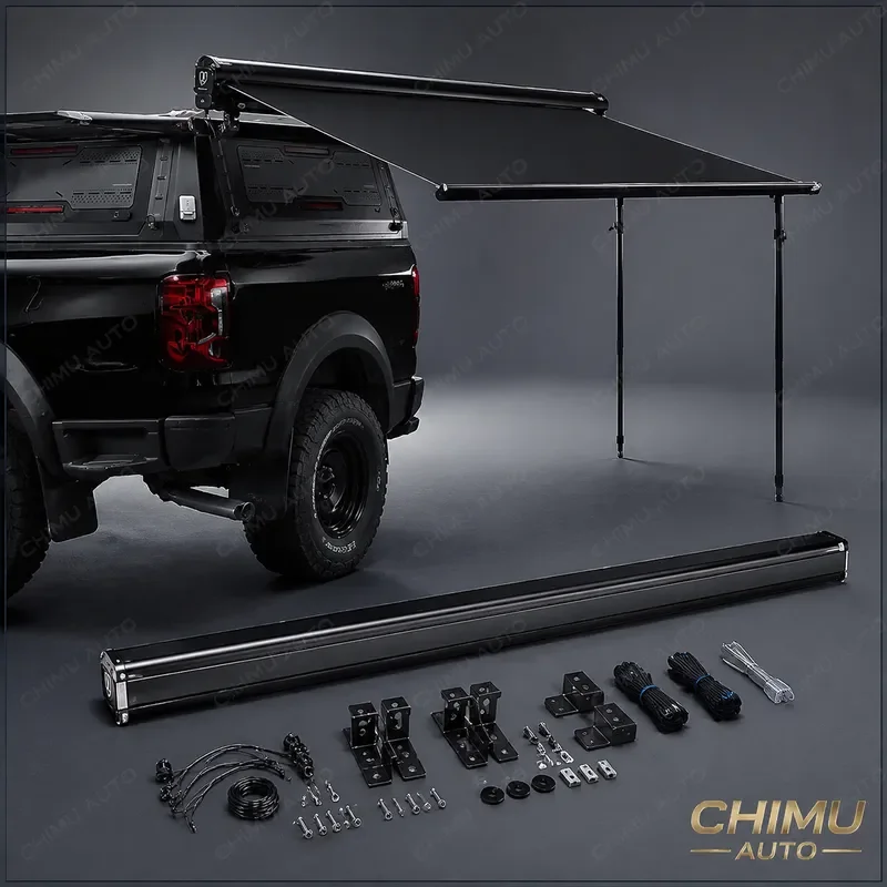 【CHIMU AUTO】 Aluminum Hard Shell Side Awning Tent for SUV Truck Ripstop Durable High Value Camping Gear