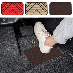 Car Main Driver Heel Pad Auto Brake Foot Pedal Floor Mat Anti-slip Wear-resistant PVC Footrest Plate Heel Pad For Car Driving