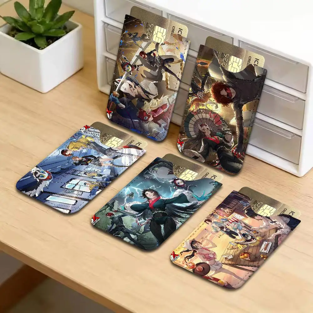 Hot Video P-Persona 5 Gaming Leather Card Wallet Soft Lightweight Portable Credit ID Card Holder Daily Commute Card Case