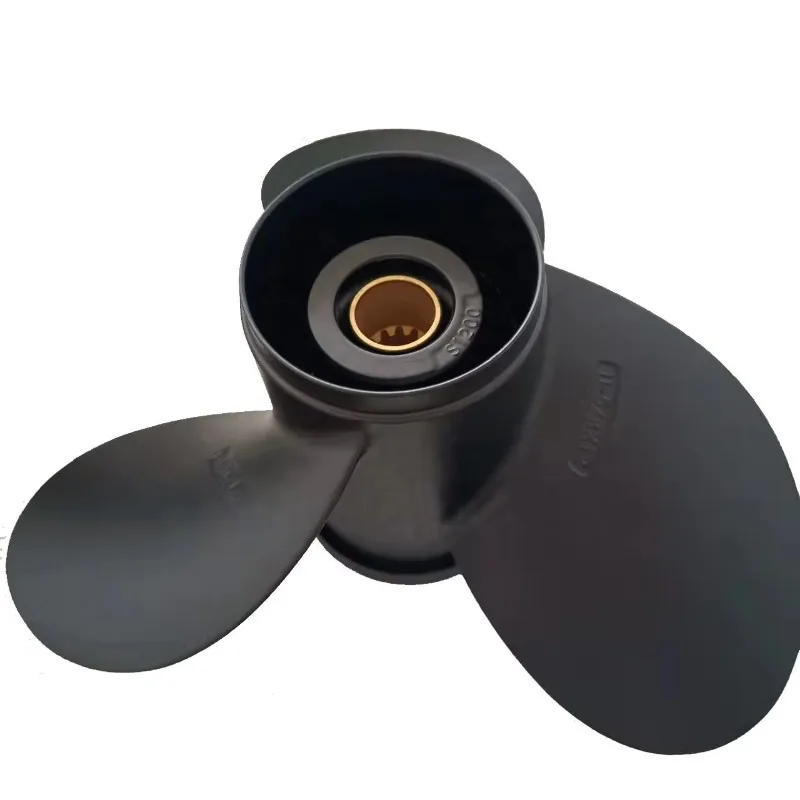11-5/8x12 58100-95393-019 para suzu ki 35 65hp motor de popa 13 dentes estriados hélice de alumínio de substituição para barco marinho