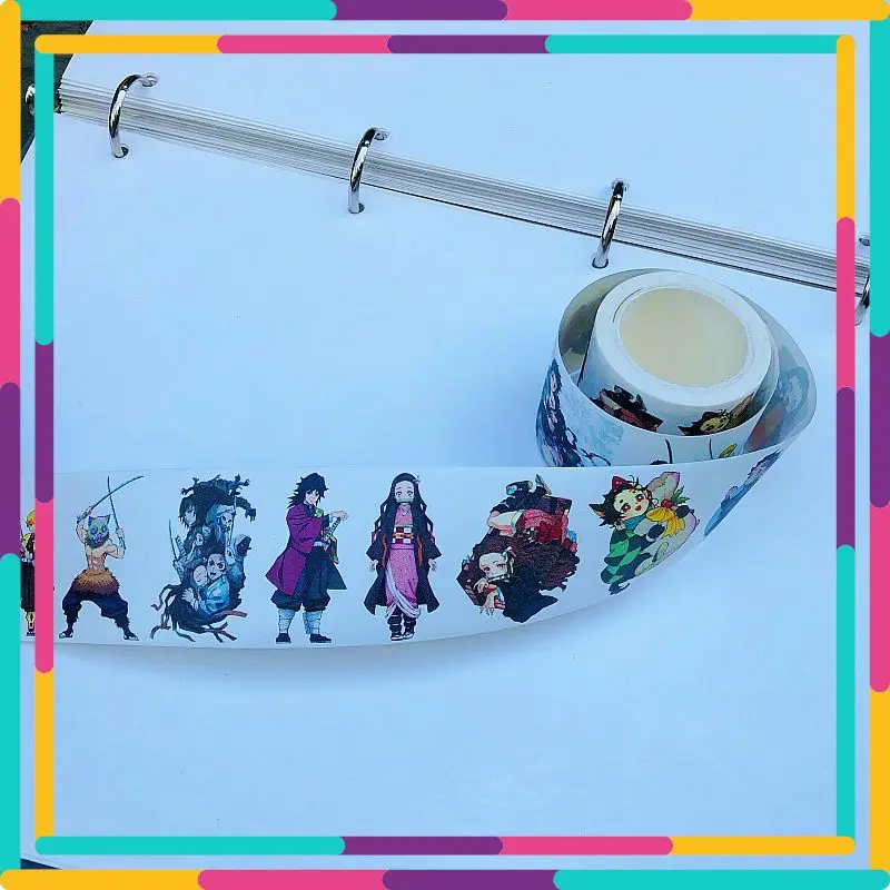New Demon Slayer Paper Tape Kamado Tanjiro Kamado Nezuko My Wife Zenitsu Animation Peripheral Account Sticker Festival Gift