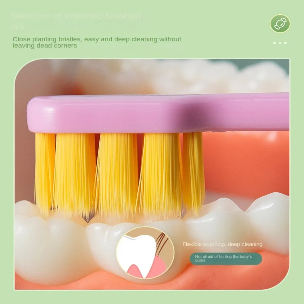 Escova de dentes de cerdas macias, Prevenção da decadência dentária Limpeza dos dentes Toothrush do miúdo dos desenhos animados, Respiração fresca se encaixa nas gomas