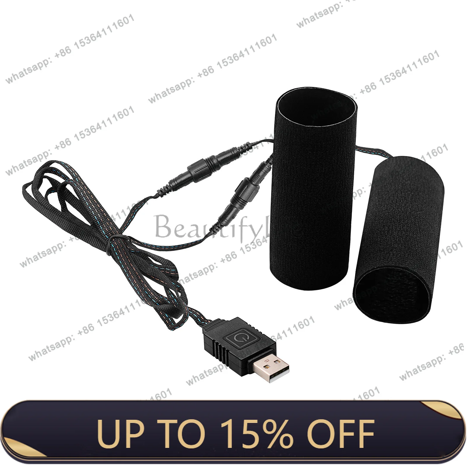 LX cross-border motorcycle USB Velcro electric handle cover
