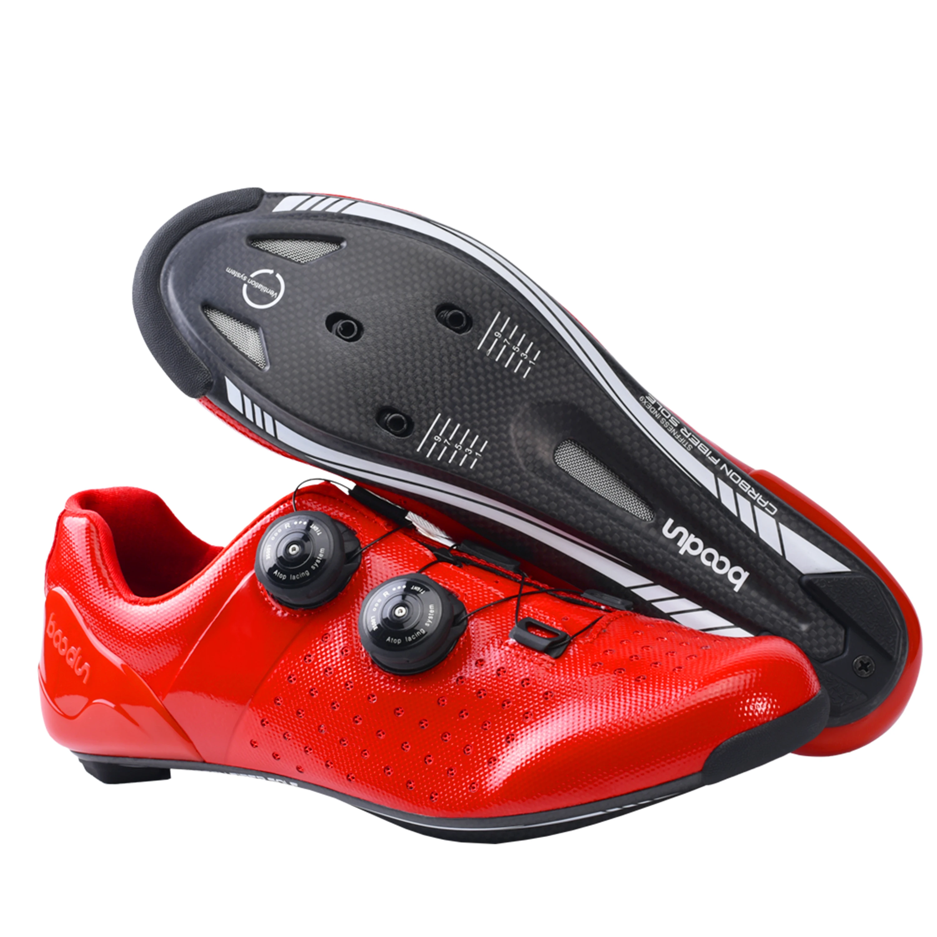 

Cycling Shoes Carbon Fiber Road Bike Cycling Shoes Breathable SPD Compatible Bicycle Racing Shoes