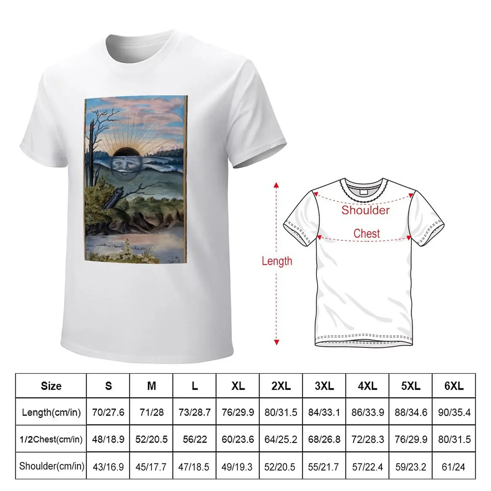 Dark Sun, from Splendor Solis, 16th Century T-Shirt boys whites animal prinfor boys sweat Men's clothing