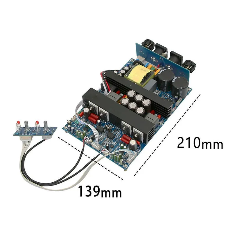 500W + 500W Audio de alta potencia sonido Clase D IRS2092 placa amplificadora placas amplificadores módulo amplificador de doble canal 1000W