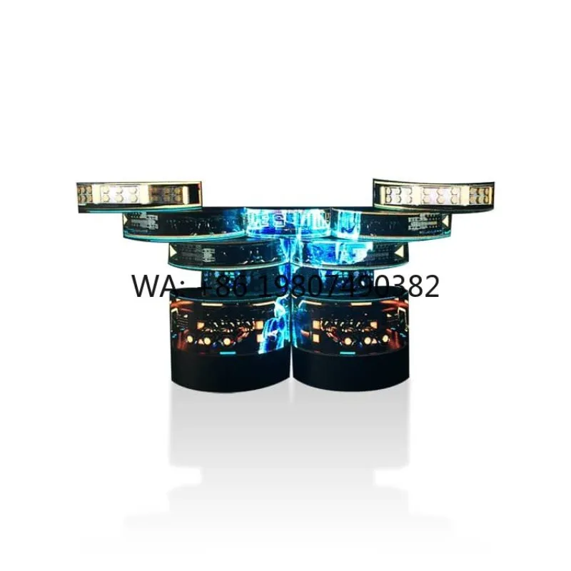 P5 Triangle Full Color LED Display Screen Custom Indoor DJ Booth Stage Visual Display Panel