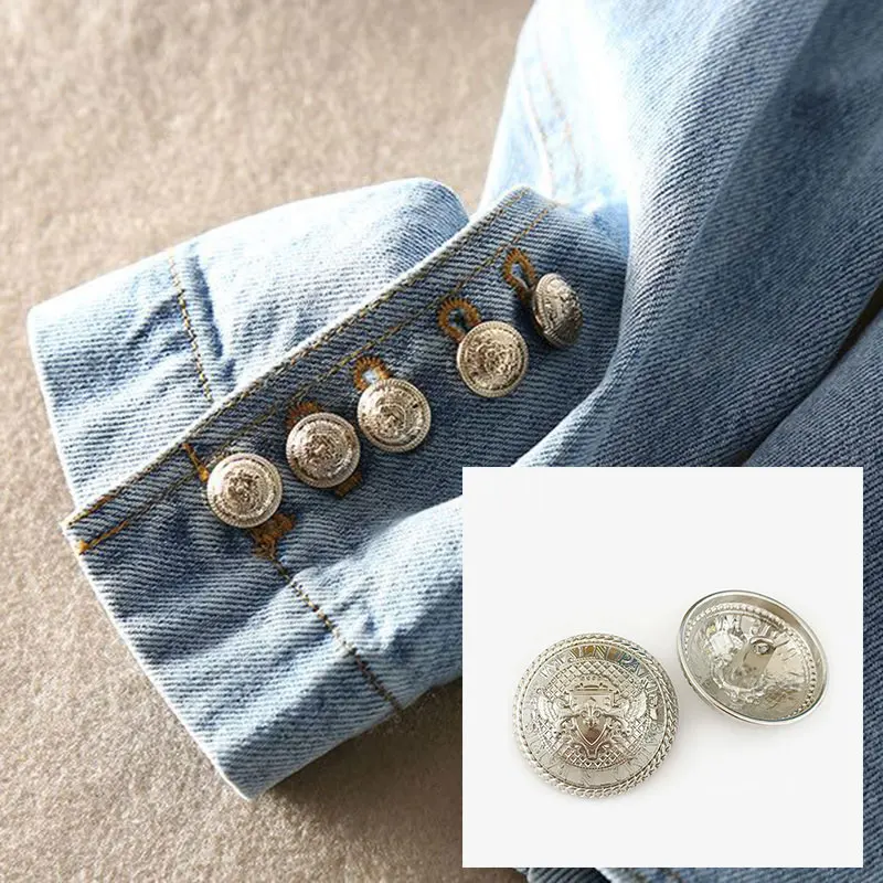 10 Stück Metallknöpfe für Kleidungsdesigner, handgefertigt, Luxus-Kleidungsstück, Nähzubehör, dekorativ, Großhandel, Mantel, Handwerk, handgefertigt, DIY – Detail 3