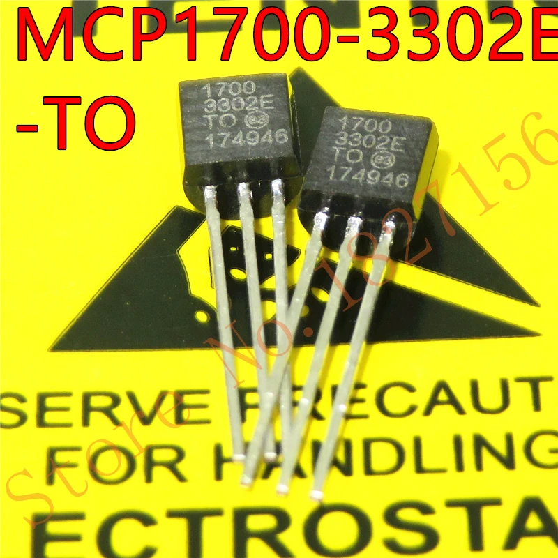 5PCS MCP1700-3302E/TO TO-92 MCP1700 1700-3302E TO92 MCP1700-3302E Fixed LDO Voltage Regulator