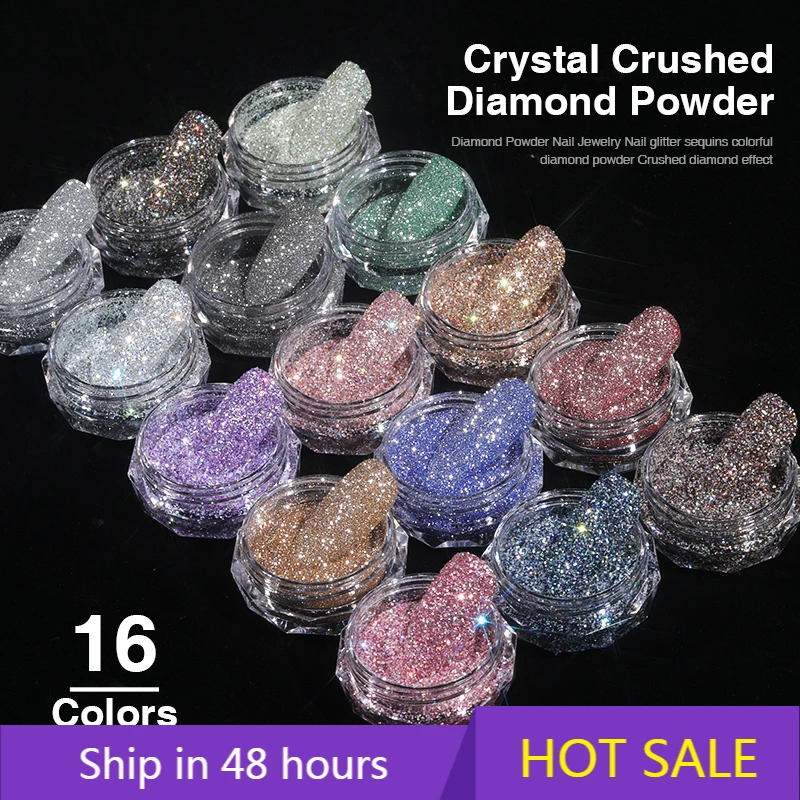 

YTYIN Reflective Glitter for Nail Powder Sparkle Diamond Nail Glitter Dust Holographic Fine Glitter Shiny Powder Pigment