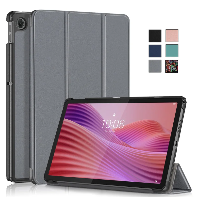 Coque Für Lenovo Tab 10,1 2025, Fall Trifold Magnetische PU Leder Harte Smart Cover Für Funda Lenovo Tab Fall Abdeckung TB311FU TB311XU
