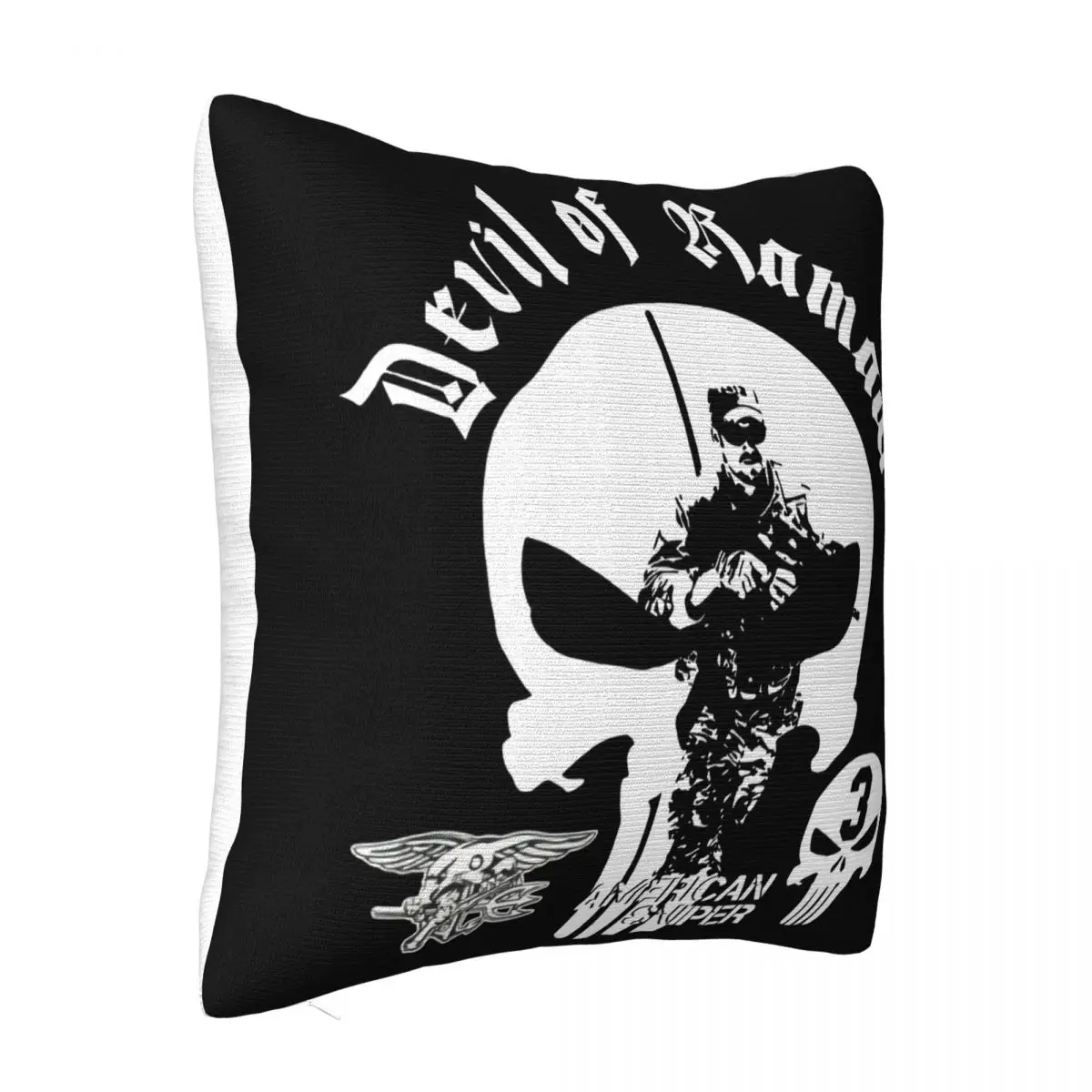 The Devil Of Baseball Ramadi Chris Kyle American Sniper Cpo Printed Round Men Hats Pillow Case