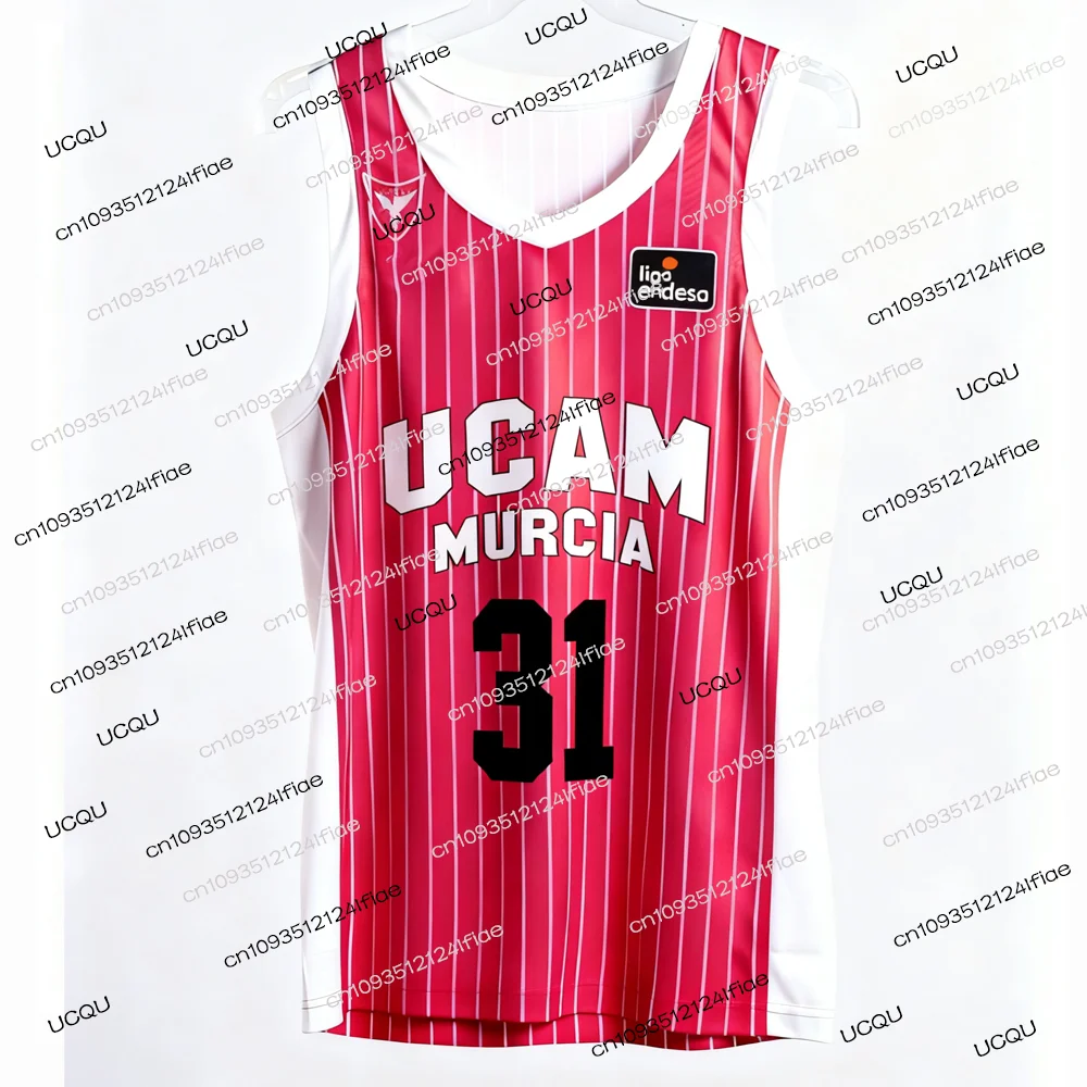 2025 جديد كرة السلة الاسبانية 25/26 UCAM مورسيا لعبة كرة السلة جيرسي مروحة خاصة جيرسي كيت كرة السلة سريعة الجافة سترة رياضية #6