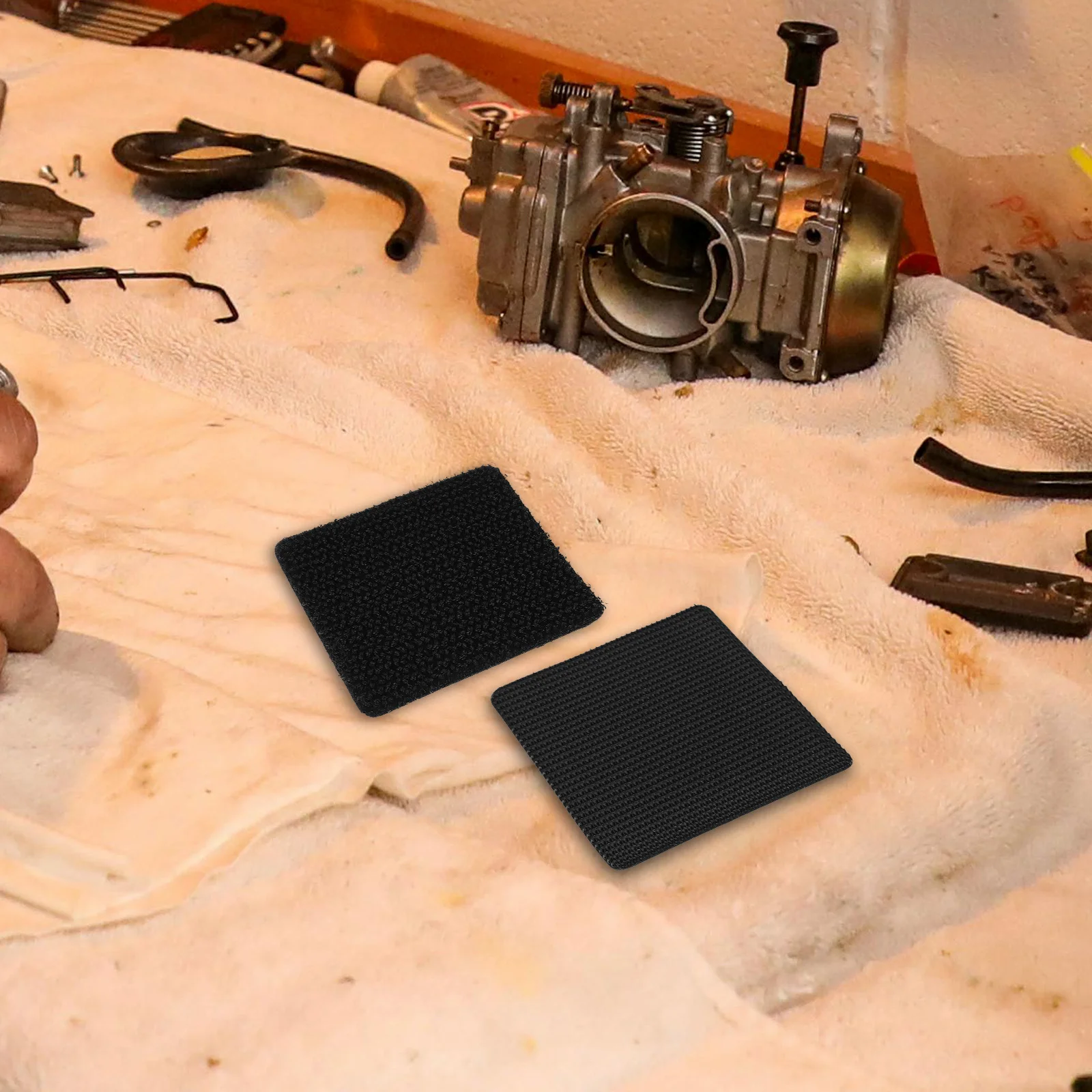 10 szt. Taśma mocująca dywaniki samochodowe, samoprzylepne rzepy, wodoodporne, odporne na ciepło, mocowania dywaników samochodowych do SUV-ów i ciężarówek.