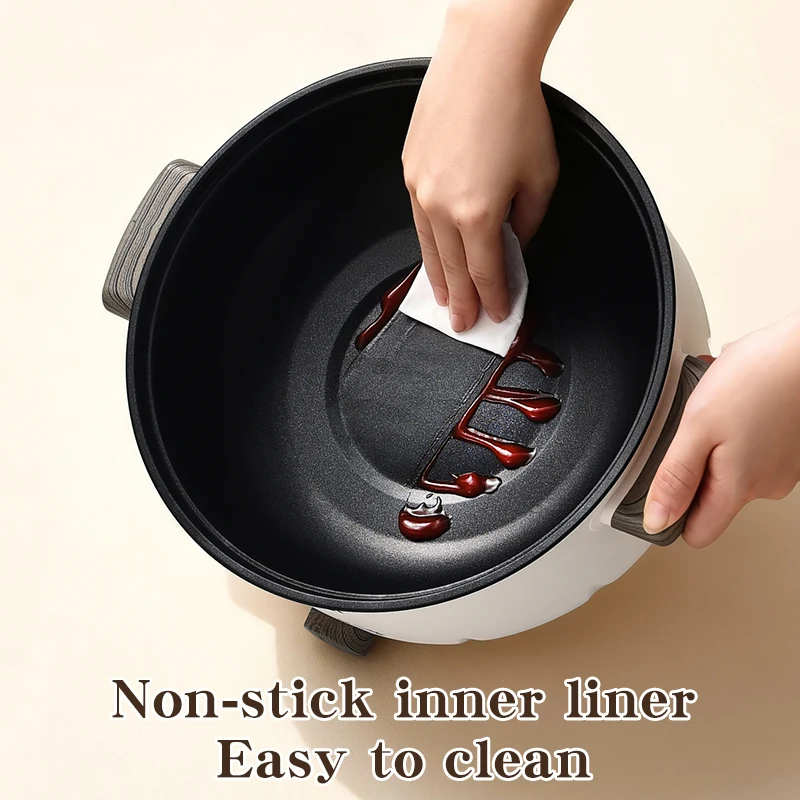 Multifunctional 3L cooker non-stick electric hot pot dormitory household non-stick electric cooking pot