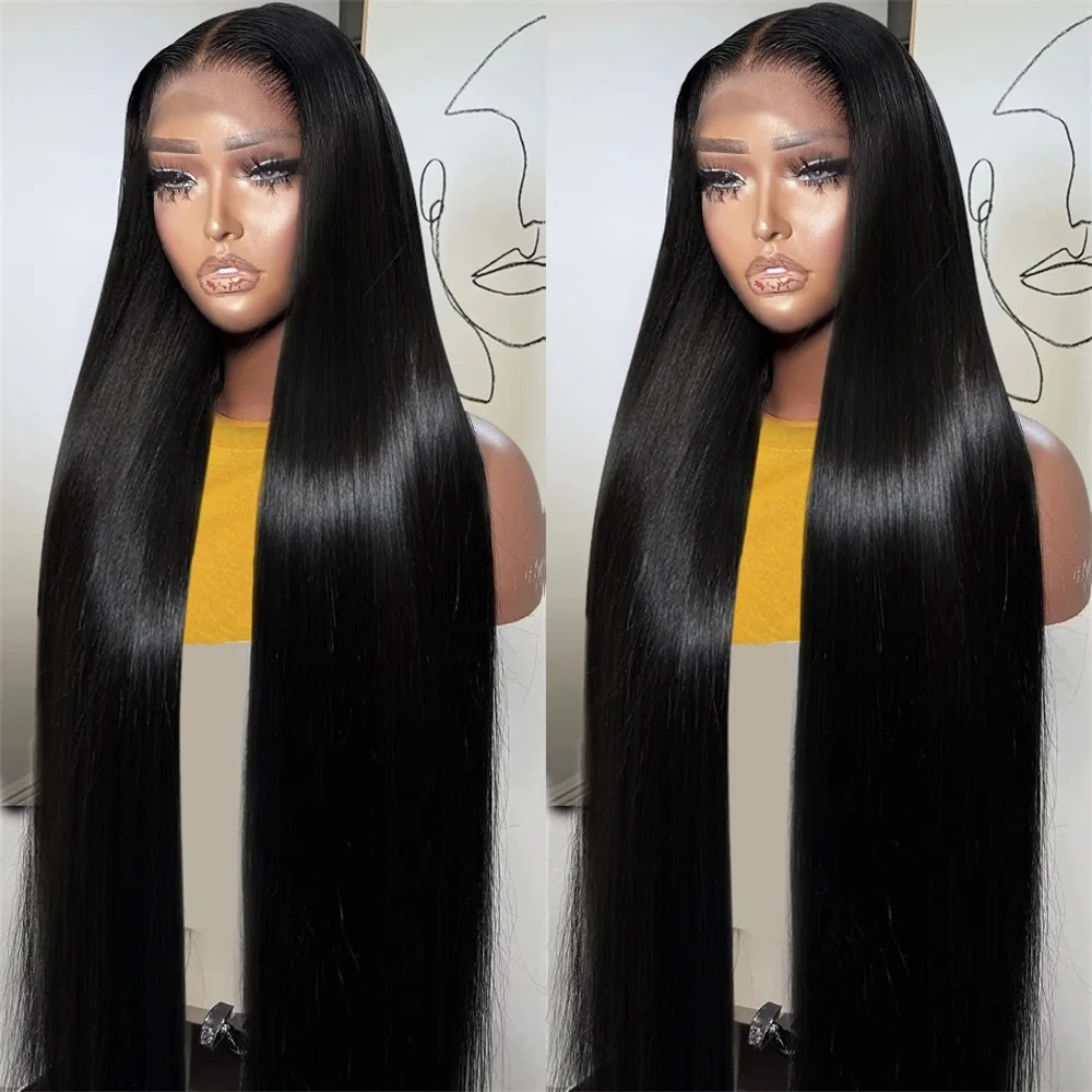 13x4 13x6 Bone Straight Lace Front Human Hair Wigs 360 HD Transparent Full Lace Wig Brazilian Lace Frontal Wigs With Baby Hair