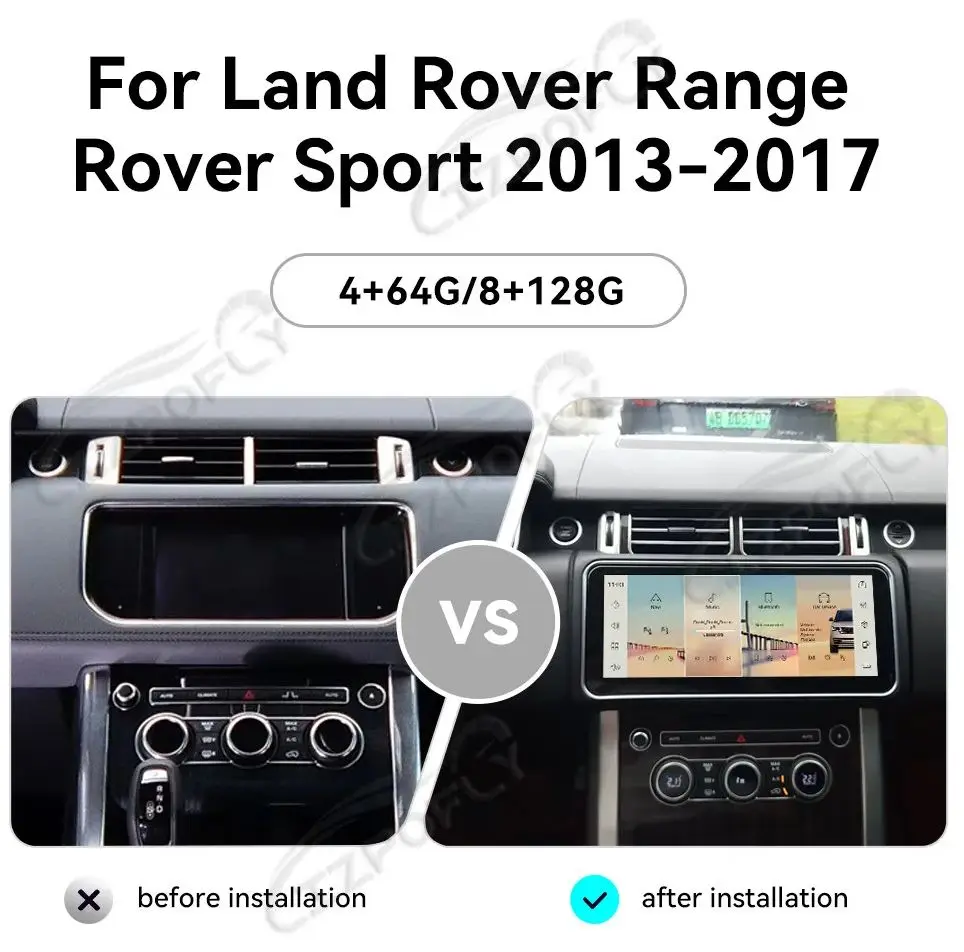 

12.3 Inch Android 13 8+256 GB For Land Rover Range Rover Sport 2013-2017 Car GPS Navigation Multimedia Player Radio Hd Screen