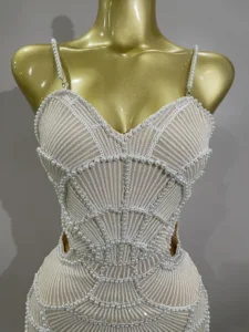 12 최고의 판매 나이지리아 구슬 가운 - №9