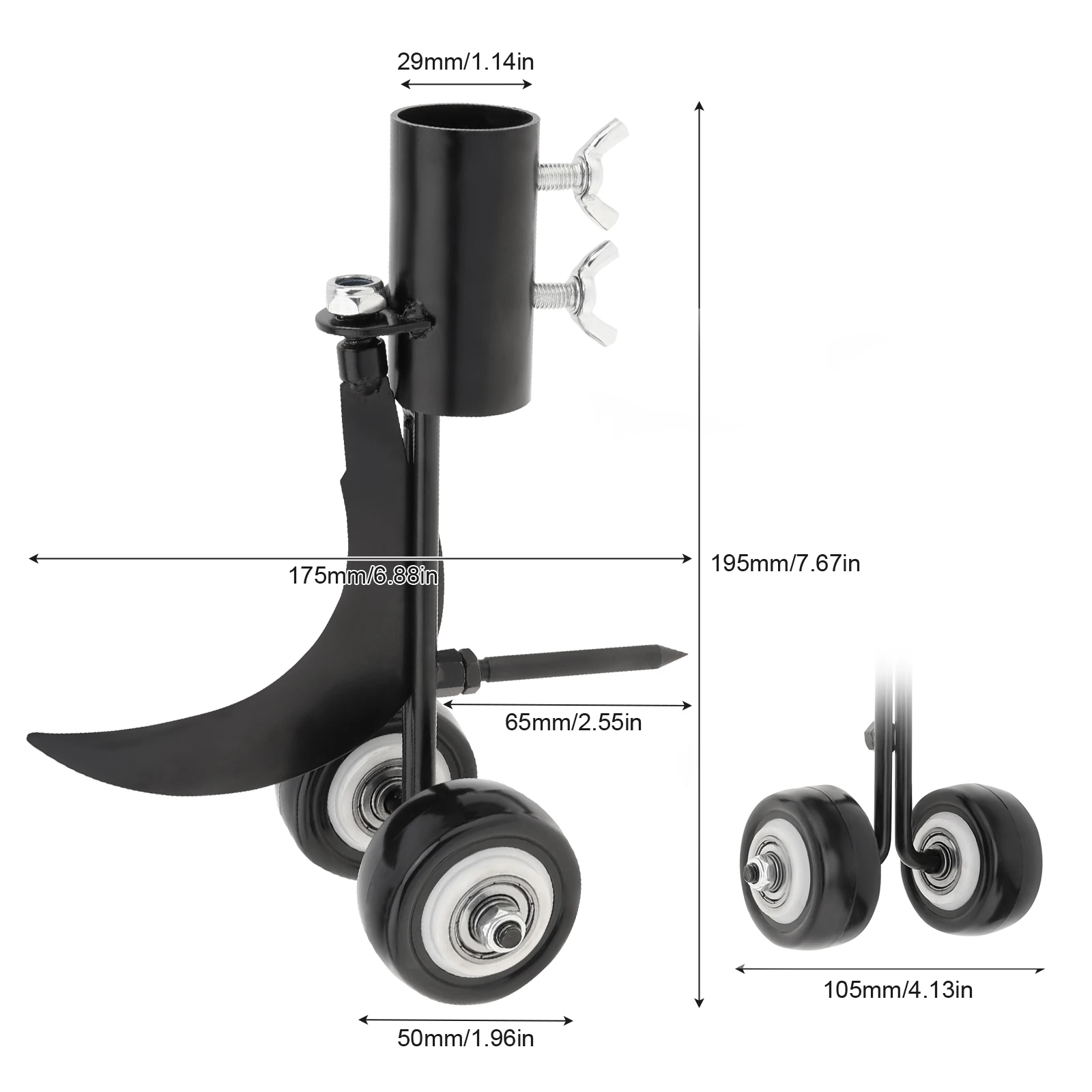 Imagem -05 - Extrator Manual de Ervas Daninhas com Alça Longa Suporte do Rebolo Gancho Duplo Suporte Destacável Ferramentas de Ervas Daninhas Removedor de Raiz de Grama