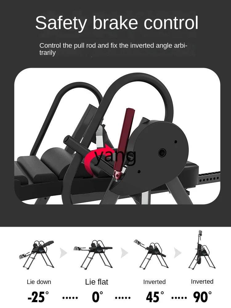 Yjq Inversion Table Home Inverted Aid Lumbar Disc Stretching Traction Upside down Artifact Fitness Equipment