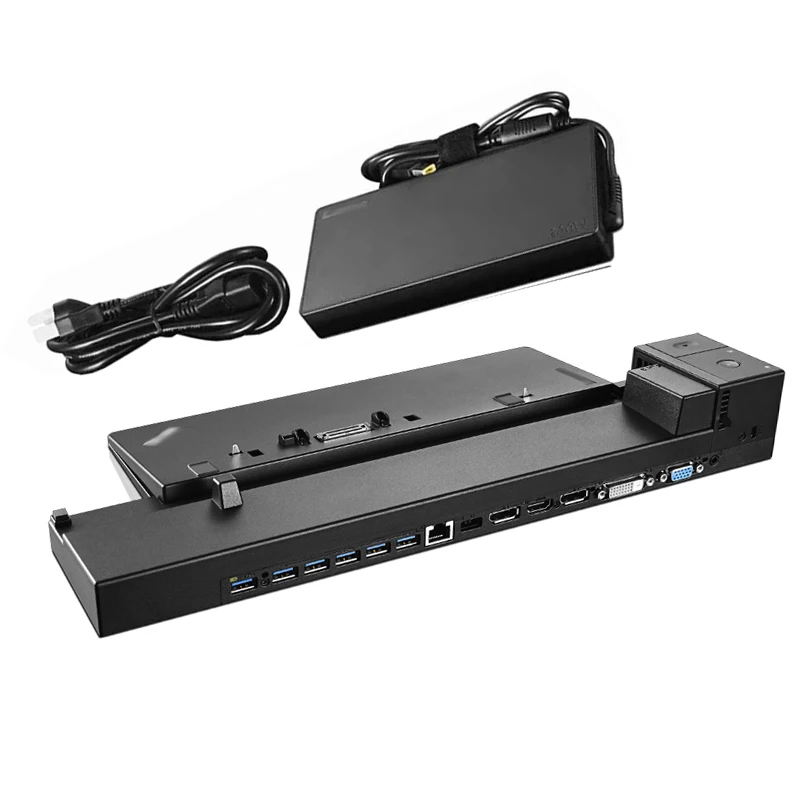 Imagem -05 - Workstation Dock com Adaptador de Alimentação ca Lenovo Thinkpad P50 P51 P70 P71 04w3955 00hm626 40a5 230w Novo